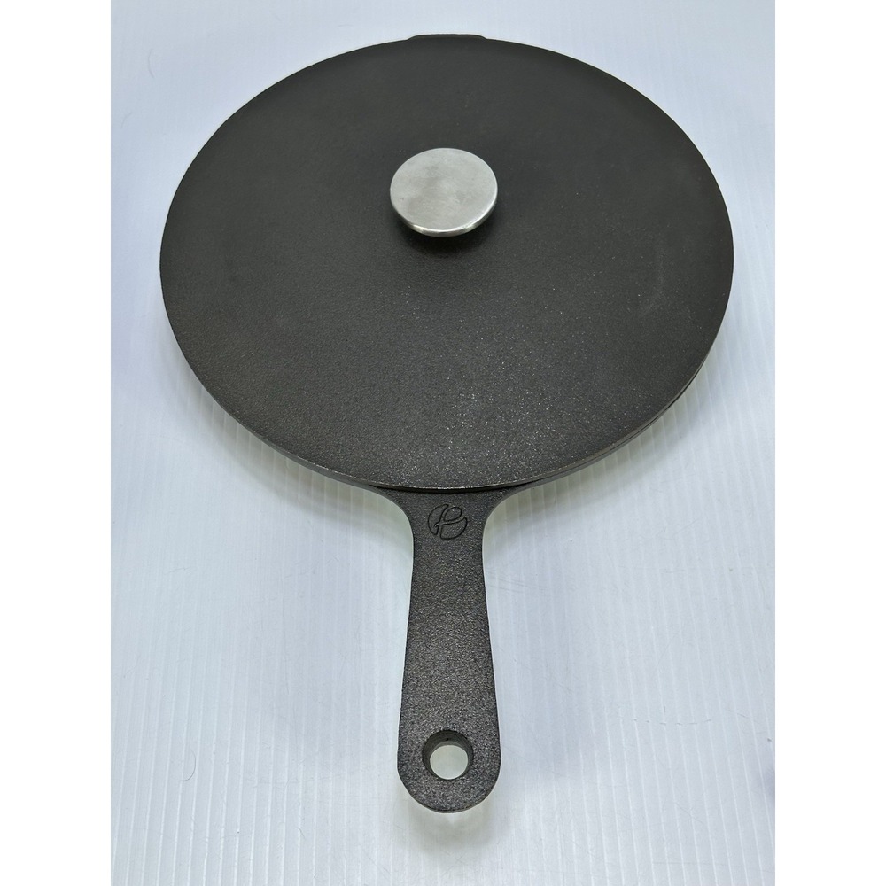PREPD 10" Chef Skillet With Lid Machined Nonstick Cast Iron New